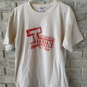 Gildan White Tee with Red Graphic